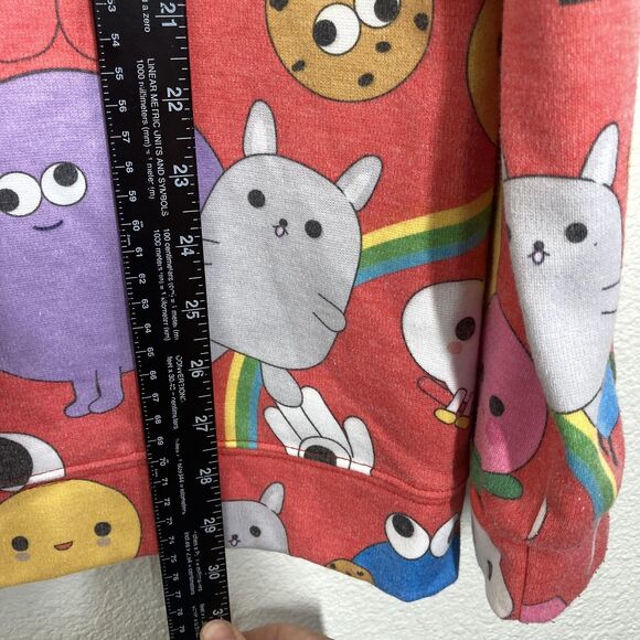 J Balvin FriendsWithYou Hoodie Mens Large Red All Over Graphic Pullover - Picture 7 of 14